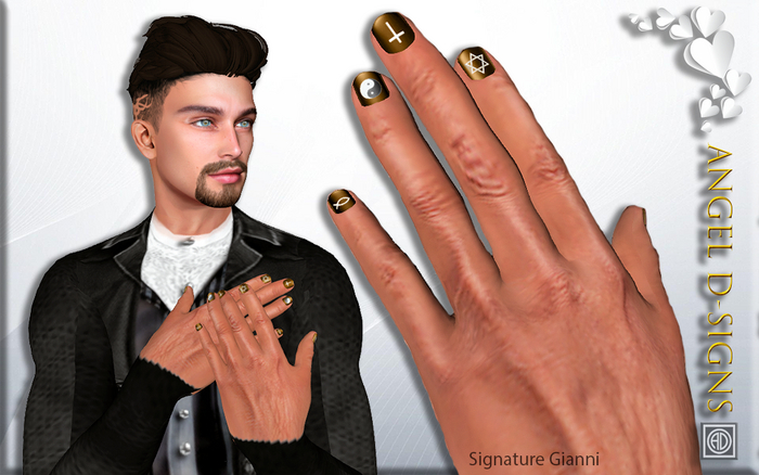 AD Mens Rigged Mesh Nails Bronze for Signature Gianni only