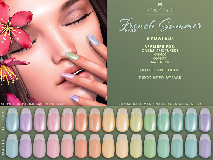 :CAZIMI: French Summer Nails - Fatpack