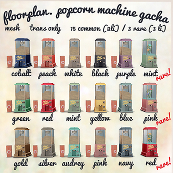 Popcorn Machine Plan Second Life Marketplace - floorplan. popcorn machine / yellow