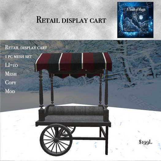 Retail display cart-Box LI=10