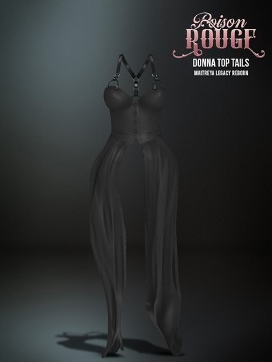 POISON ROUGE Donna Top Tails