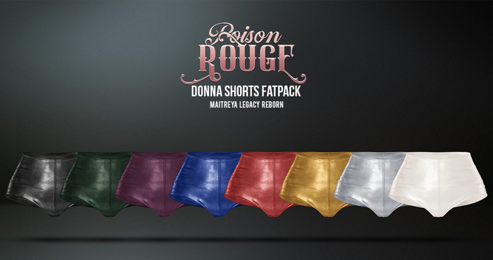 POISON ROUGE Donna Shorts FATPACK