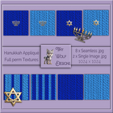 Hanukkah Applique full permission textures