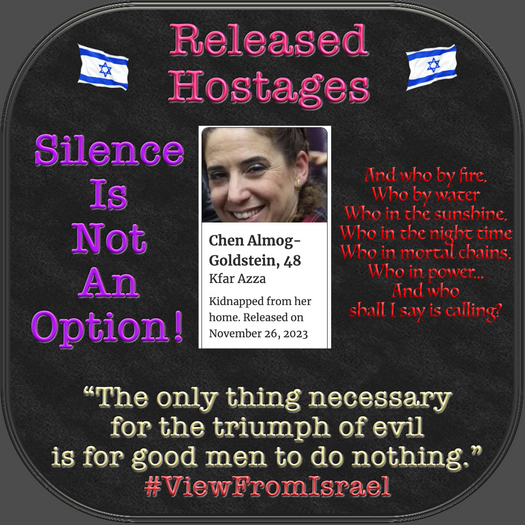 !Released^ Hostages Nov 26 Chen Almog Goldstein Box
