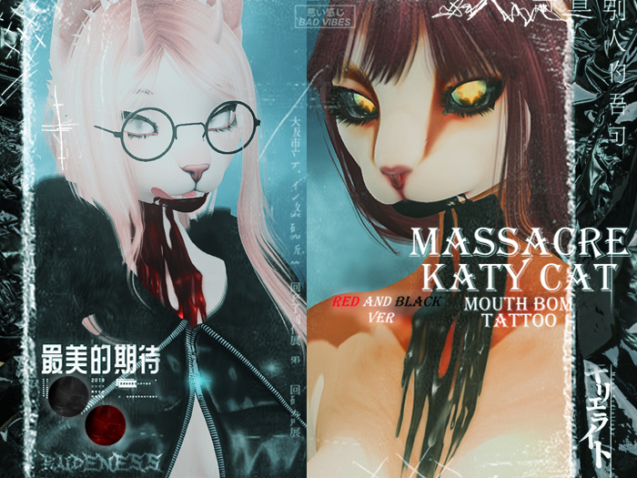 RUFINEREA// - massacre KATY CAT (BOM tattoo)