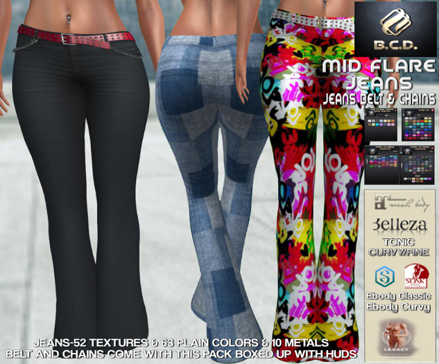 BCD Mid Flare Jeans DEMOS