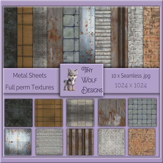 Metal Sheets seamless full permission textures