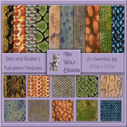 Skin and Scales 1 seamless full permission textures