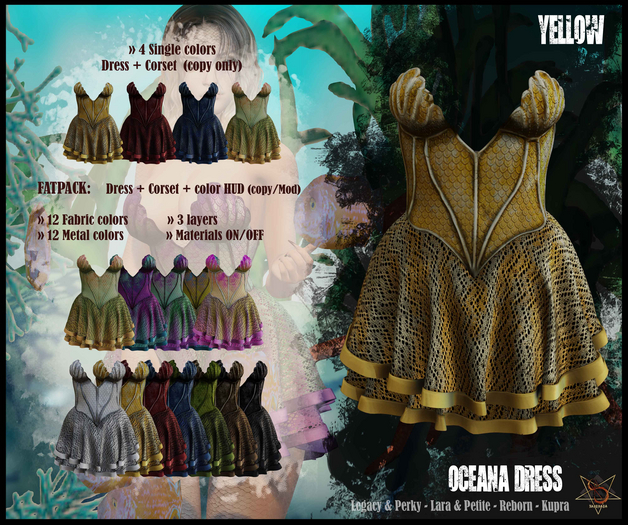 //RKS// Dress Oceana - Yellow