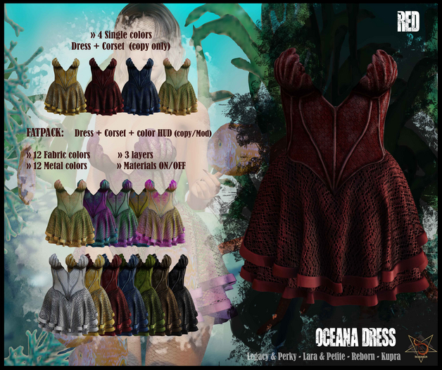 //RKS// Dress Oceana - Red