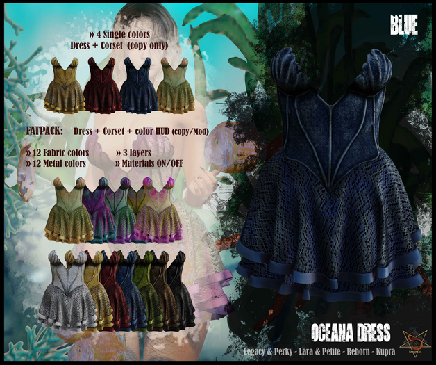 //RKS// Dress Oceana - Blue