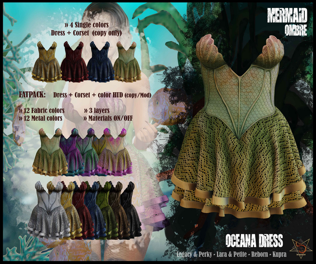 //RKS// Dress Oceana - Mermaid