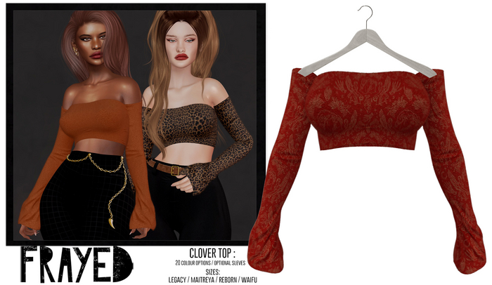 Frayed - Clover Top - Amore