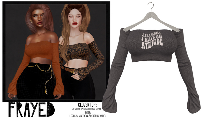 Frayed - Clover Top - Attitude