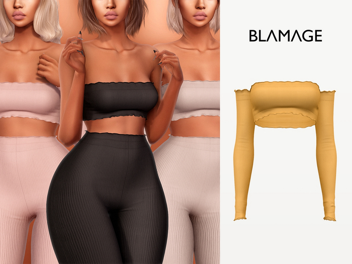 Blamage - Violet Top - Yellow