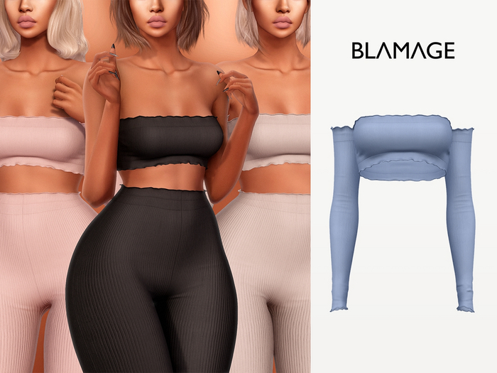 Blamage - Violet Top - Pale Blue