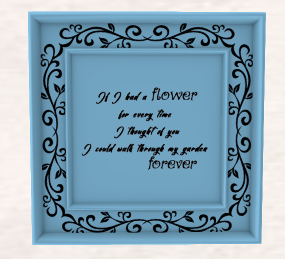 ~Confetti Time~ If I had a flower Quote Frame