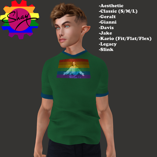 Gay Jesus Flag Tee 
