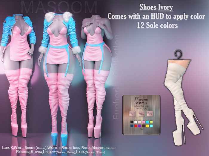[[ Masoom ]] Euphoria Shoes - Ivory