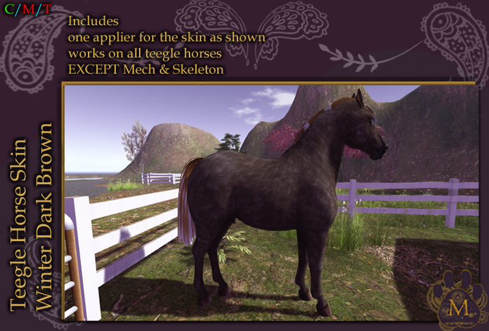 *M* teegle horse  winter dark brown Unpacker