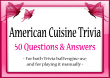 *Butterflies & Unicorns* ~ American Cuisine Trivia (Unpack)