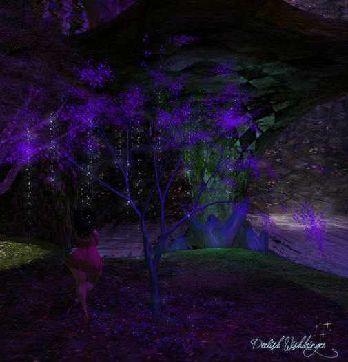 DEMO~ Delicate Black Light Tree 4li