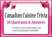*Butterflies & Unicorns* ~ Canadian Cuisine Trivia (Unpack)
