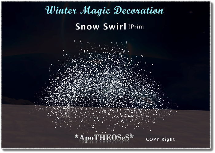 Winter Magic Decoration Snow Swrill 1 Prim