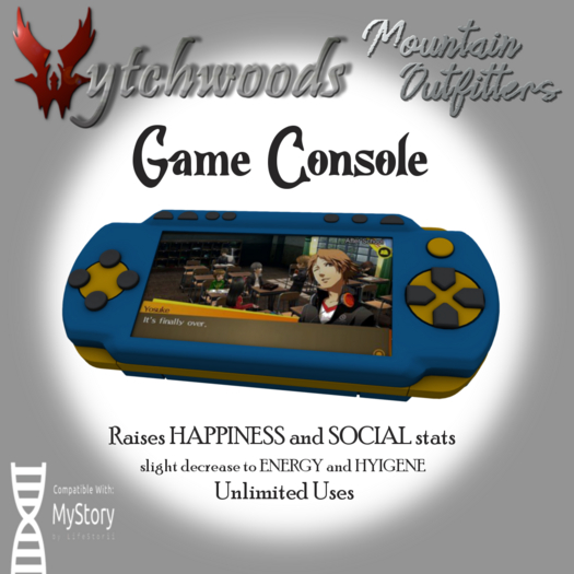 WMO (MyStory) Game Console Blue & Gold