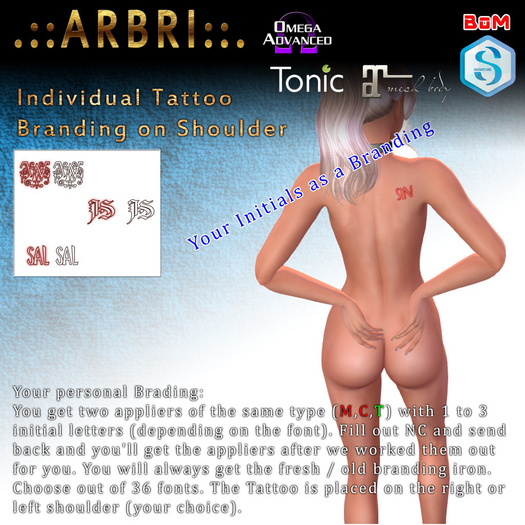.::Arbri::. Individual Branding on Shoulder