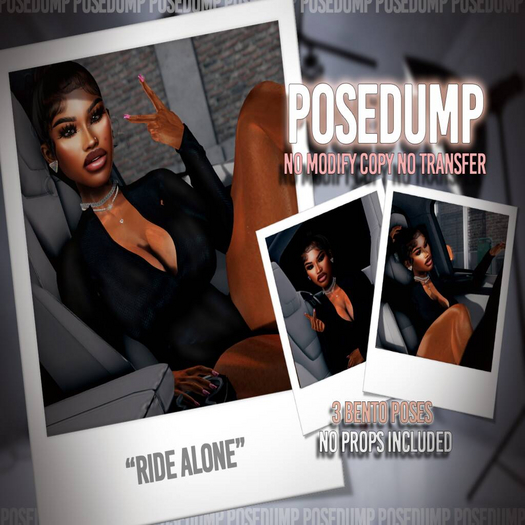 [POSEDUMP] "Ride Alone" Static Pose Pack 
