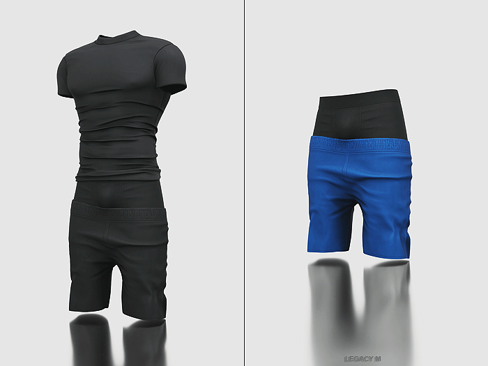 Poppin. Stef Shorts (Blue)