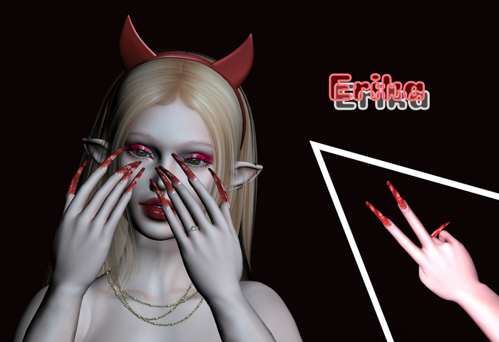 Blood Coffin Nails Erika