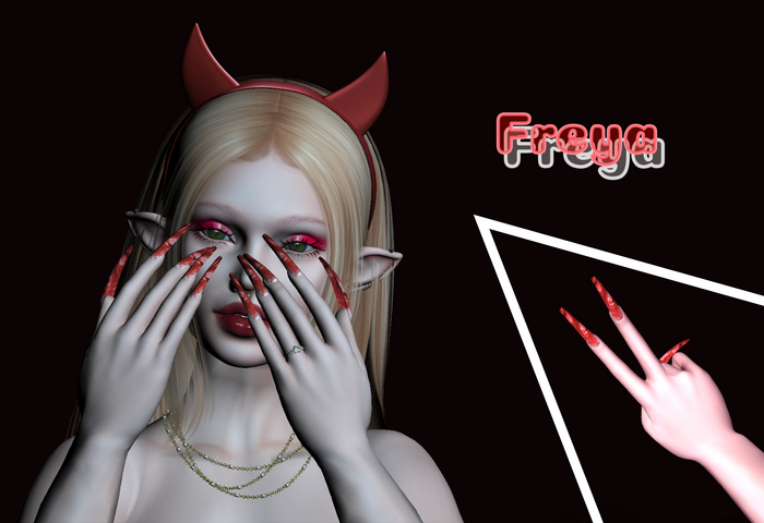 Blood Coffin Nails Freya