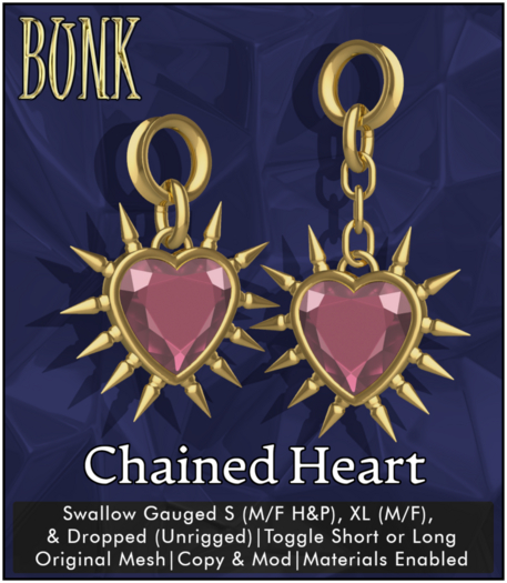 Bunk. Chained Heart Gauges (FATPACK)