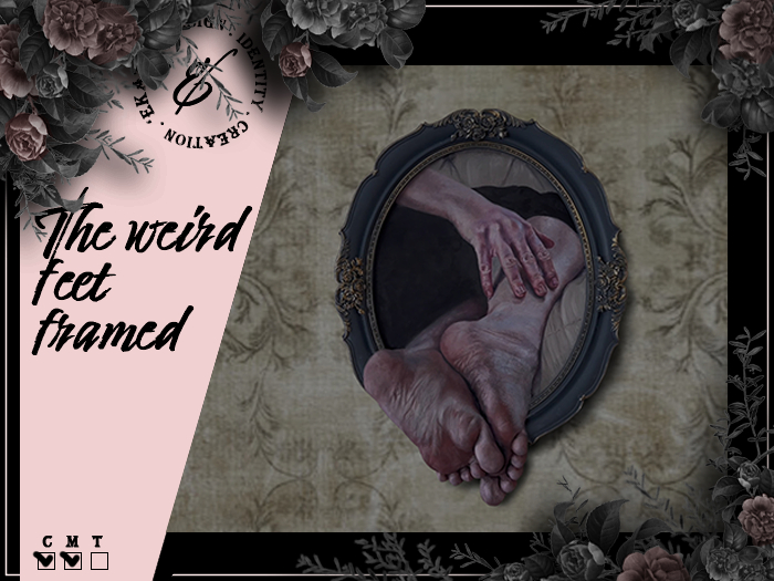 The weird feet framed
