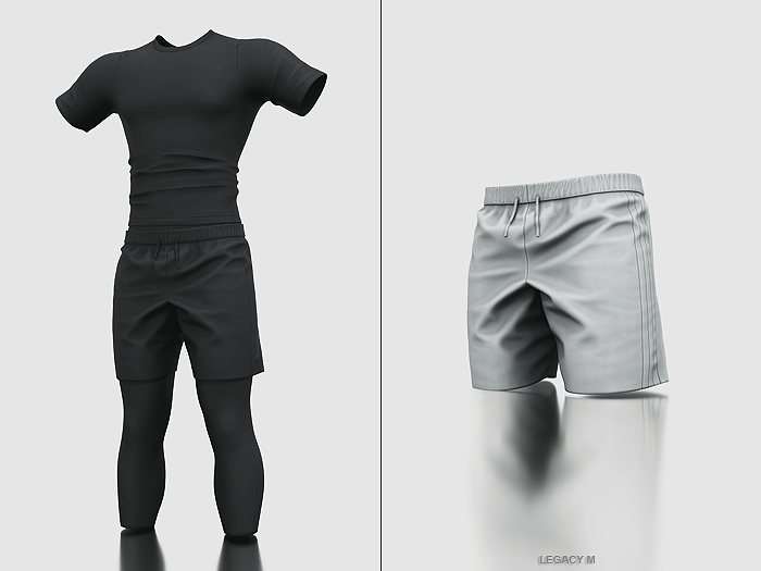 Poppin. Dave Shorts (Grey)