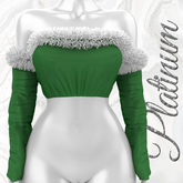 Green Platinum Fur Top