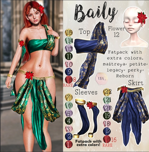 UNA. Baily  FULL SET RARES Larax
