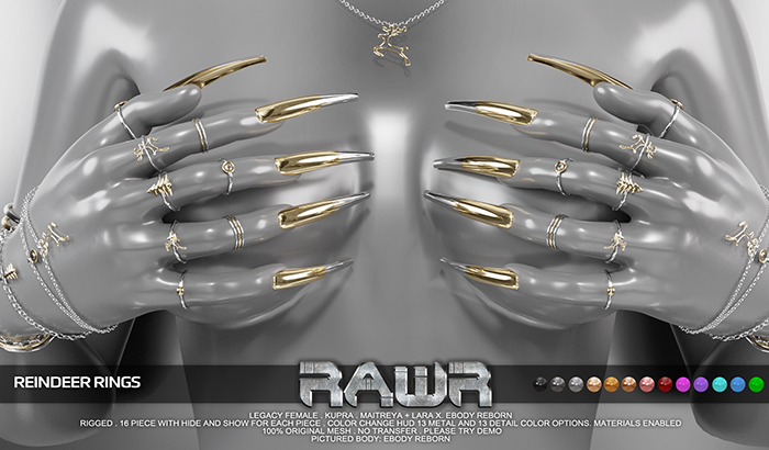 RAWR! Reindeer Rings (add me)