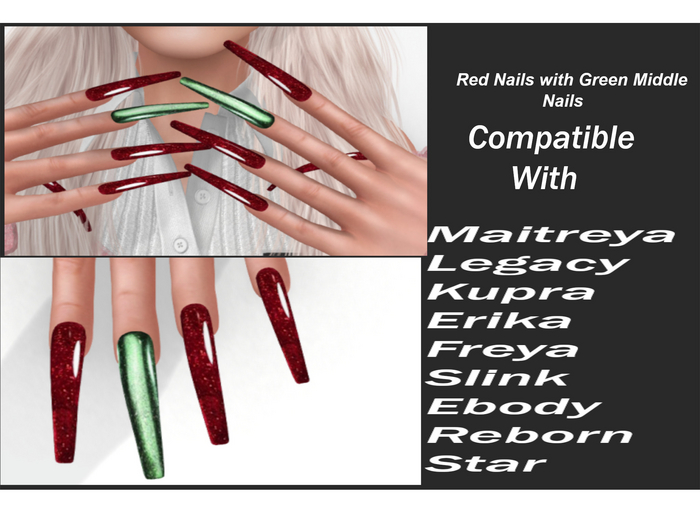 [ReM] Red/green nails