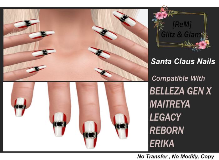 [ReM] Santa Claus Nails