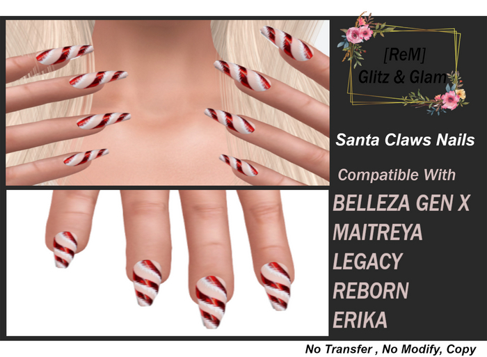 [ReM] Santa Claws Nails