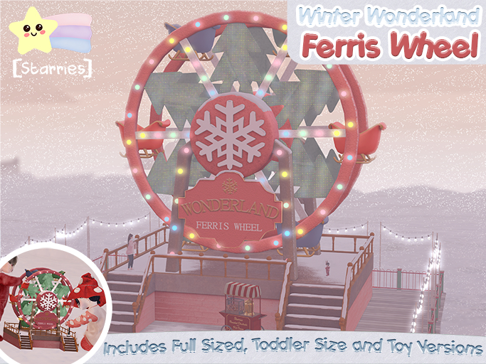 [Starries] Winter Wonderland Ferris Wheel Fullsize, Toddler and Toy!