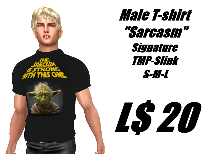 Sarcasm-Mesh Men's Shirt