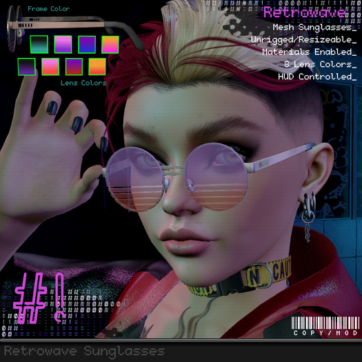 #hashbang! - Retrowave Sunglasses - Copper