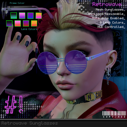 #hashbang! - Retrowave Sunglasses - Anodized