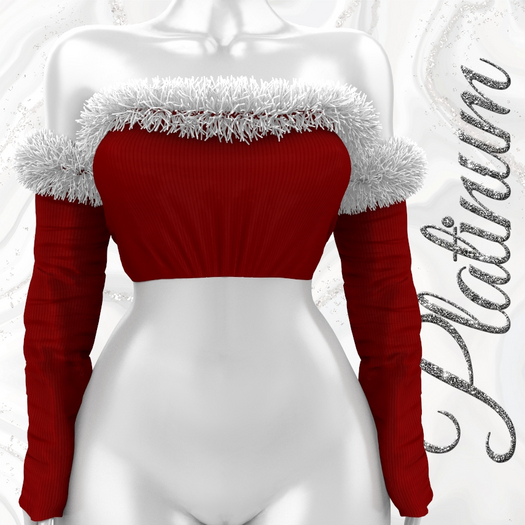 Red GenX Curvy Fur Top