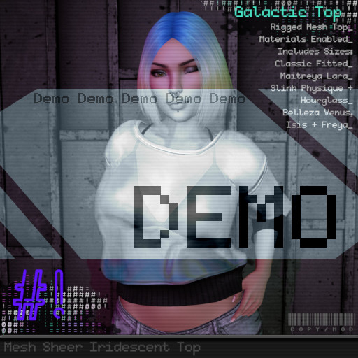 #hashbang! - Galactic Sheer Top - DEMO