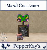 [PK] Mardi Gras Lamp (BOXED)